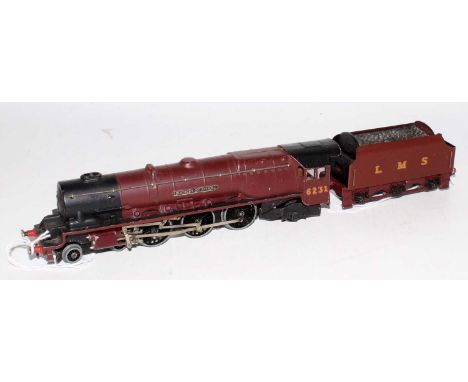 A Hornby Dublo EDL2 "Duchess of Atholl" engine and tender, cylinder covers have been repainted otherwise only minor blemishes