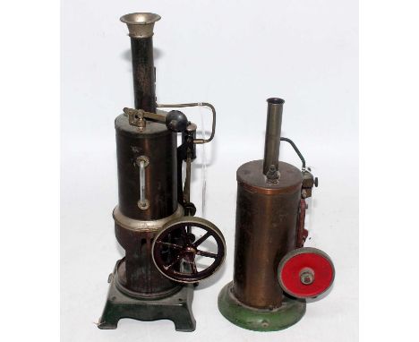 A stationary live steam plant group to include a Bing style vertical steam engine comprising of single cylinder with slip ecc