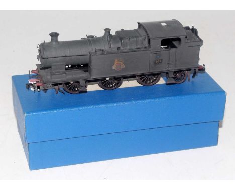 A Brecon and  Merthyr railway 0-6-2 tank engine finished in early BR weathered black livery as no. 434 believed kit built by 