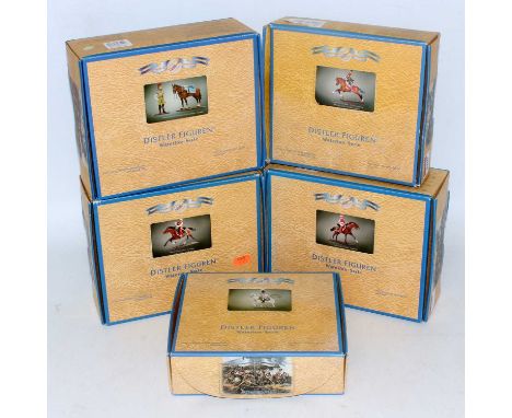 A Distler Figuren (Germany) Waterloo Series 1/.24 scale white metal military figure boxed group to include a French Imperial 