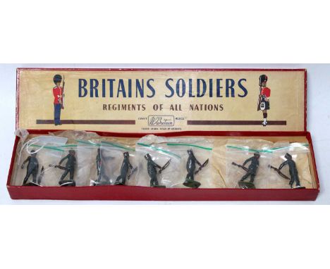 A Britains No. 197 Indian Army First King George V own Gurkha Rifles comprising of eight various figures including marching o
