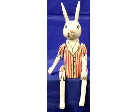 Wooden wall shelf Rabbit, H: 32 cm. P&amp;P Group 2 (£18+VAT for the first lot and £3+VAT for subsequent lots) 