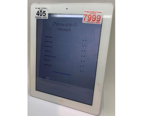 Apple iPad A1458, restored to factory settings. P&amp;P Group 1 (£14+VAT for the first lot and £1+VAT for subsequent lots) 
