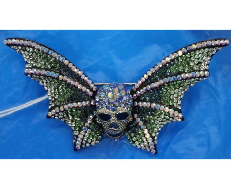 Butler and Wilson Bat winged skull. P&amp;P Group 1 (£14+VAT for the first lot and £1+VAT for subsequent lots) 