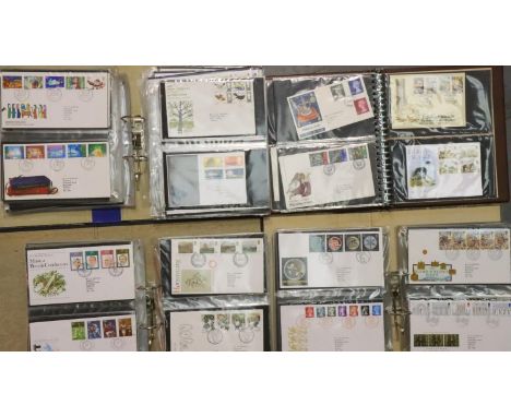 Four albums of First Day Covers. Not available for in-house P&amp;P, contact Paul O'Hea at Mailboxes on 01925 659133 