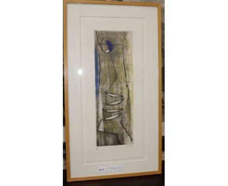 Terry Frost, signed lithograph dated 2003 128/200, ' St Ives Bay', 51 x 21cm