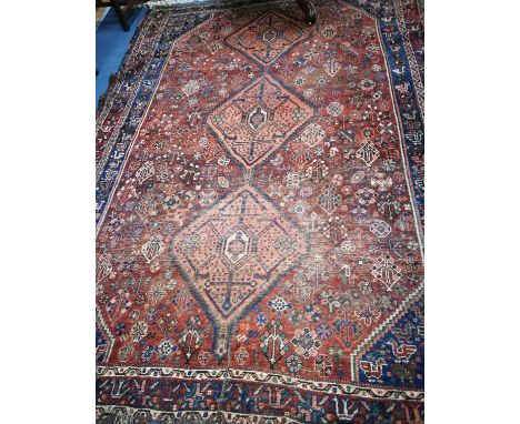 A North West Persian geometric carpet 255 x 194cm