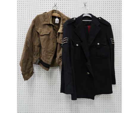 A police jacket and trousers, three army jackets, four navy jackets, and assorted hats Condition Report: Not available for th