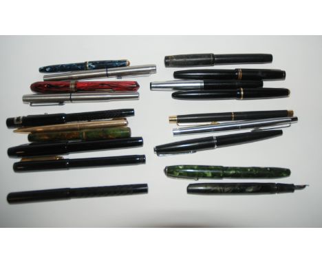 A collection of vintage pens Condition Report: Available upon request