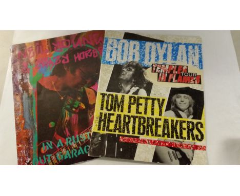 POP MUSIC, selection, inc. tour programmes (2), 1987, Bob Dylan Temples in Flames (with Tom Petty &amp; the Heartbreakers); N