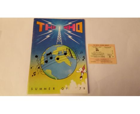 THE WHO, concert programme and ticket, Summer of '79, 18th August 1979, G to VG, 2