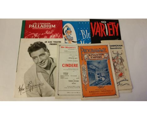 MAGIC, theatre programmes, 1940s-50s, Shek Ben Ali, James Crossini, Roy Price, Robert Harbin, The Amazing Fogel, Tommy Cooper
