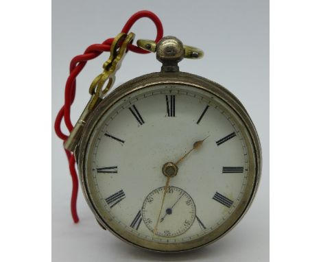 A silver pocket watch