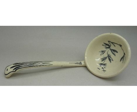 A 19th Century ladle decorated with leaves