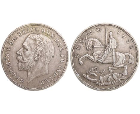 George V 1935 'Jubilee' crown .500 silver, 28.33g. 39mm. R. St George and dragon. Ref: S.4048.