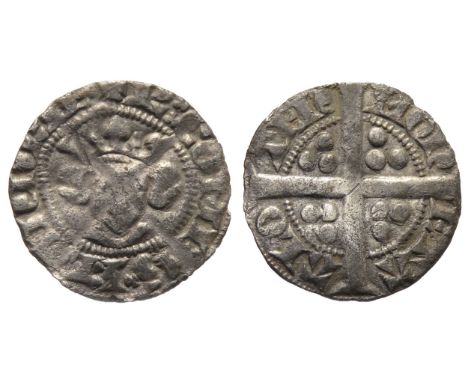 Robert of Bethune Sterling Penny. Circa, 1305-1322 AD. Silver, 0.95 g, 17.46 mm. Crowned facing bust, +R: COMES. FLANDRIE. Re