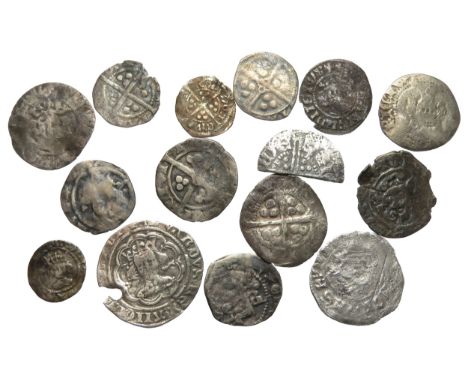 Medieval hammered silver coin group (15). Largest 21mm. 