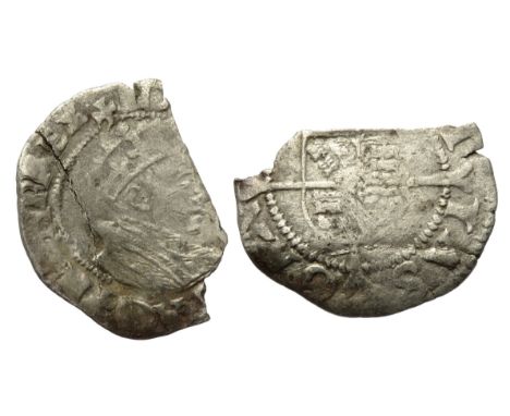 Edward VI halfgroat. Canterbury mint. Silver, 19mm. 0.83g. Crowned bust right. R. Shield over cross. Ref: S.2459.