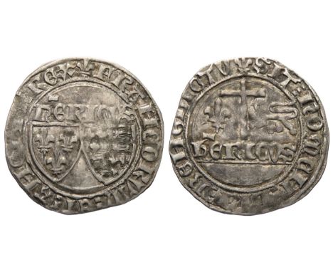 Henry VI Grand Blanc, St Lo. Silver, 3.11g. 27mm. Ref: E 288. ex Baldwins auction 33 lot 396, ex Noonans 15th November 2022, 