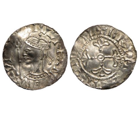 William I penny. 1066-1087 AD. Profile left type, BMC 1. Crowned bust left with sceptre. R. Cross fleury, +Britmar at Walling