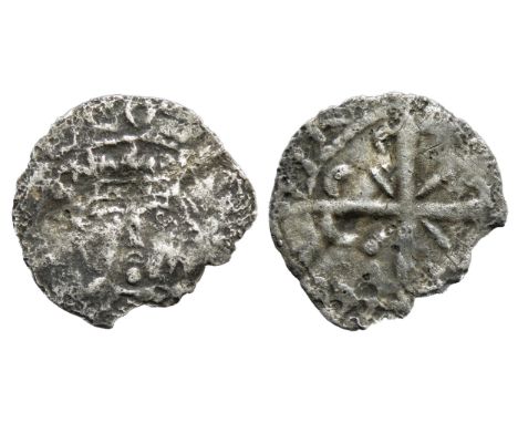 Scotland: Malcolm IV penny. Circa 1153-1165 AD. Roxburgh. type I-IIa. Silver, 19mm. 0.67g. Crowned facing bust with two scept