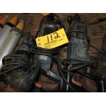 Bosch hammer drills and nibblers.
