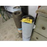 Rolls of roofing.