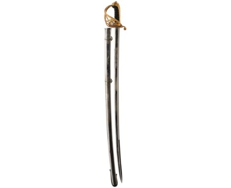 AN 1822 PATTERN GENERAL OFFICER'S SWORD TO GENERAL GAIRDNER OF THE 14TH AND 16TH BENGAL NATIVE INFANTRY, 86cm slightly curved