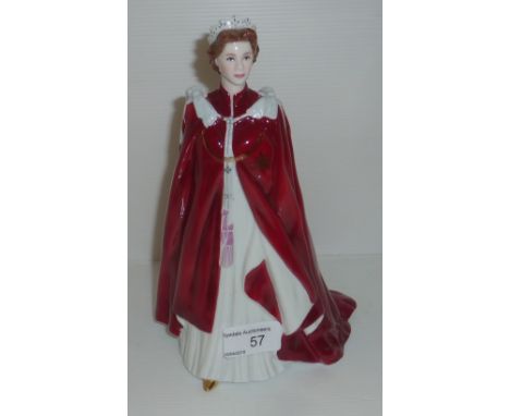 Royal Worcester 'In Celebration of the Queens 80th Birthday 2006' figurine 