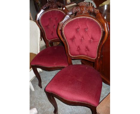 Pair of Chippendale style chairs