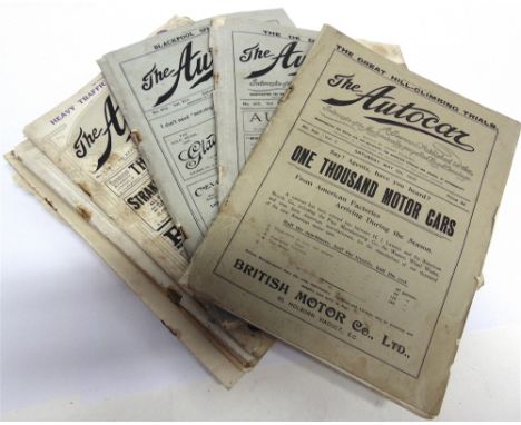 MAGAZINES - THE AUTOCAR Six issues, from 1900, 1903, 1904, 1915 (x2) and 1925; together with single issues of The Auto-Motor 