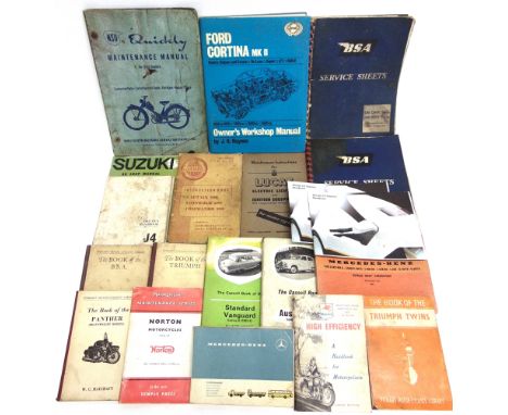 INSTRUCTION BOOKS, HANDBOOKS &amp; SERVICE GUIDES - ASSORTED Nineteen items, comprising the Cassell Book of the Standard Vang