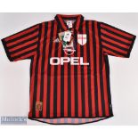 1899-1999 Milan Centenary Commemorative Football Replica Shirt, made by Adidas, size L short