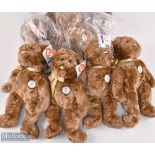 2002 World Cup Korea and Japan Ty Beanie bears, team football bear with team flag to noses, #14"