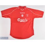 2000-2001 Liverpool Football replica Shirt Cup Winners Treble, Worthington cup, FA cup UEFA cup