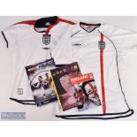 2002- 2003v England Umbro Home Football Shirts, two Ladies a 2002 World Cup Japan/South Korea, and a