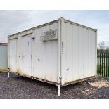 16ft x 9ft steel 3+1 toilet site unit Comprising of: Gents toilet(3 - cubicles, 3 - urinals & 3-