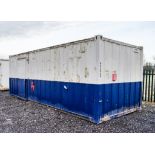 24ft x 9ft steel anti-vandal steel office/canteen site unit BV0509 ** No keys but unlocked **