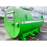 Cross Plant 10,000 litre skid mounted bunded fuel bowser Year: 2022 S/N: 37708 c/w petrol driven
