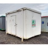 12ft x 8ft steel jack leg 2+1 toilet site unit Comprising of: Gents toilet(2 - toilets & 2 -