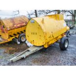 Western 2000 litre site tow bunded fuel bowser c/w 12v electric pump and delivery hose ** No