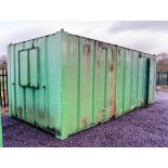 21ft x 9ft steel anti-vandal office site unit c/w keys ** No VAT on hammer but VAT will be charged