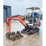 Kubota KX36-3 1.5 tonne rubber tracked mini excavator Year: 2004 S/N: 554433 Recorded Hours: 3629