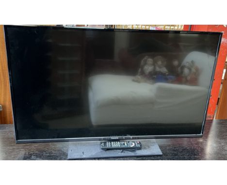 A Panasonic 43" LED television, model no. TX-43FX555B, (Sold as seen, untested)