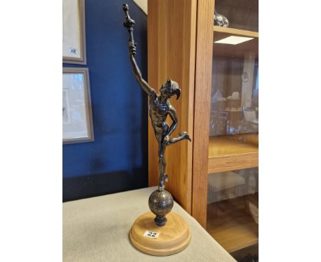 Antique Bronze 'To The Stars' Greek Figure - 55cm high