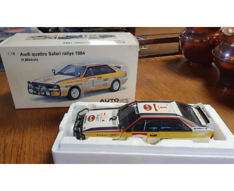 Auto Art Autoart Millennium Audi Quattro Safari Rally Car Toy Car Model, 1:18 Scale (boxed)