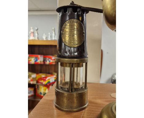 Eccles Manchester Vintage Prestwich's Protector Miners Lamp - number 96