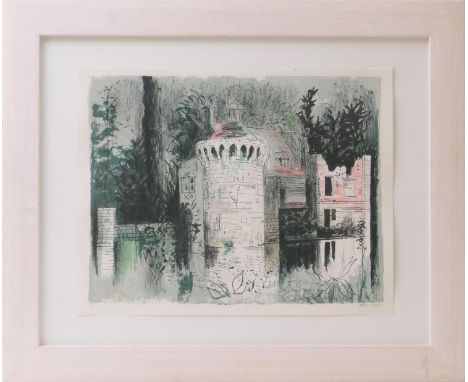 John Piper (1903-92), 'Scotney Castle, Kent' limited edition lithograph in colours, signed in pencil to the margin, numbered 