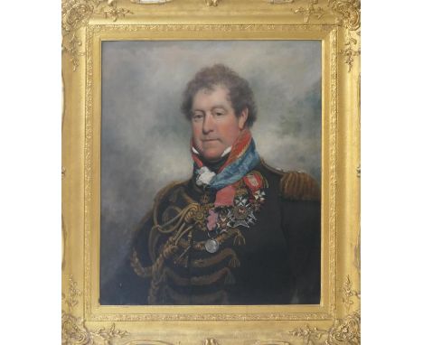 Follower of Sir Martin Archer Shee (1769-1850), Portrait of a nobleman and a veteran of the Battle of Waterloo, possibly Lt. 