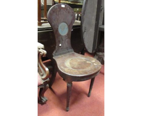 A Regency mahogany Pembroke table, a hall chair, a butlers tray stand and a chess board (4)  